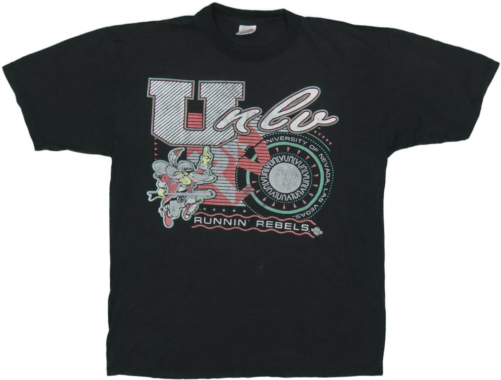 90s Vintage UNLV Nevada Rebels Tee Large